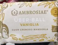 Mängden socker i Ambrosiae Uber-Ball Vaniglia