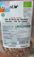 Mängden socker i Mix di semi per insalate