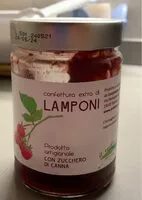 Mängden socker i Confettura extra di lamponi