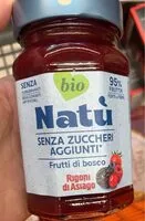 Mängden socker i Natù senza zuccheri aggiunti frutti di bosco