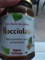 Mängden socker i Nocciolata bio