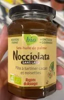 Mängden socker i Nocciolata bio