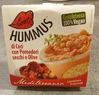 Mängden socker i Hummus di ceci con pomodori secchi e olive
