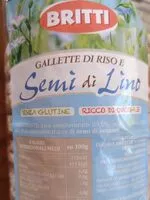 Mängden socker i Britti Gallette di riso e semi di lino