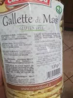 Mängden socker i Gallette di mais gluten free