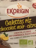 Mängden socker i Galettes riz chocolat noir-citron