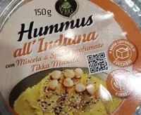 Mängden socker i Hummus all'indiana
