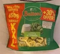 Mängden socker i Tortellini ricotta et epinards