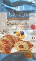 Mängden socker i Croissant integrali con frutta e miele