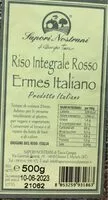 Mängden socker i Riso integrale rosso Ermes Italiano
