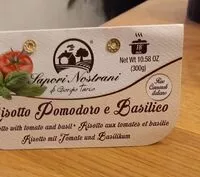 Mängden socker i Risotto pomodoro e basilico