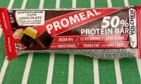Mängden socker i Promeal protein bar 50%