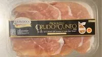 Mängden socker i Prosciutto crudo
