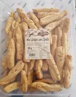 Mängden socker i Mini Grissini con Cipolla