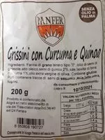 Mängden socker i Grissini con Curcuma e Quinoa