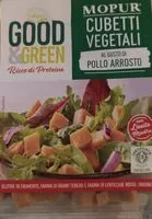 Mängden socker i Mopur cubetti vegetali al gusto di pollo arrosto