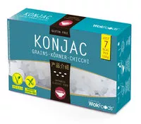 Mängden socker i Konjac grains (riz)