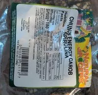 Mängden socker i Chunks Energy Carob Spirulina