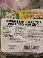 Mängden socker i Chunks energy honey pistachio non-gmo