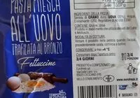 Mängden socker i Fettuccine all'uovo