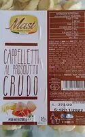 Mängden socker i Cappelletti al prosciutto crudo