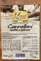 Mängden socker i Cannelloni ricotta e spinaci