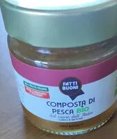 Mängden socker i Composta di pesca bio