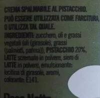 Mängden socker i Crema al pistacchio frolsi