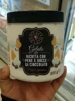 Mängden socker i ricotta con Pere e gocce de cioccolato