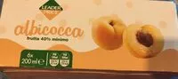 Mängden socker i Albicocca frutta 40% minimo