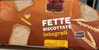 Mängden socker i Fette biscottate integrali