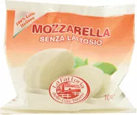 Mängden socker i Mozzarella senza lattosio