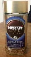 Mängden socker i Nescafe special filtre décaféiné