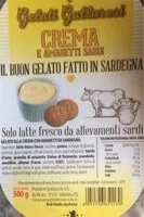 Mängden socker i Gelato alla crema con amaretti