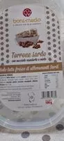Mängden socker i Torrone sardo