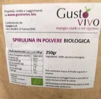 Mängden socker i Spirulina in polvere bioligica