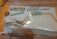 Mängden socker i Pane tramezzino