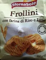 Mängden socker i Frollini con farina di riso e latte
