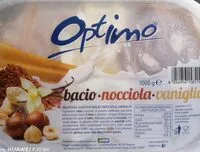 Mängden socker i Gelato bacio, nocciola, vaniglia