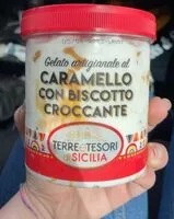 Mängden socker i Gelato artigianale al caramello con biscotto croccante