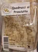 Mängden socker i Quadrucci al prosciutto