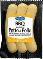 Mängden socker i Wurstel servelade dI Petto di pollo