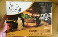 Mängden socker i Burger proteici con curry