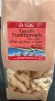 Mängden socker i Taralli Traditionnels