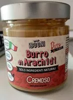 Mängden socker i Burro di arachidi