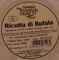 Mängden socker i Ricotta di bufala