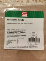 Mängden socker i Prosciutto crudo