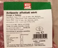 Mängden socker i Antipasto affettati misti