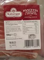 Mängden socker i Pancetta stagionata e affumicata