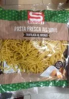 Mängden socker i Pasta Fresca All’uovo